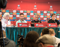 Пресс конференция сборной Португалии в Риге фото
