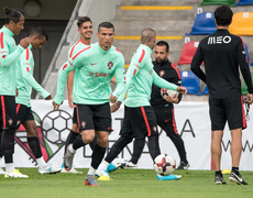 Cristiano Ronaldo в Риге фото